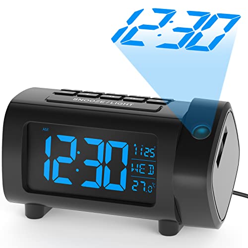 Semplice Impostazione A Batteria Carica USB Sveglia Digitale con Funzione Snooze Display A LED di Voce di Notte di Controllo di Retroilluminazione Desk Clocks 