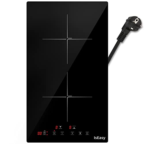 2400 Watt, 2 piastre, per pentole di 18-20 cm di diametro, sistema di riscaldamento rapido, illuminazione a LED Klarstein Captain Cook 2 Piaste Elettriche nero 