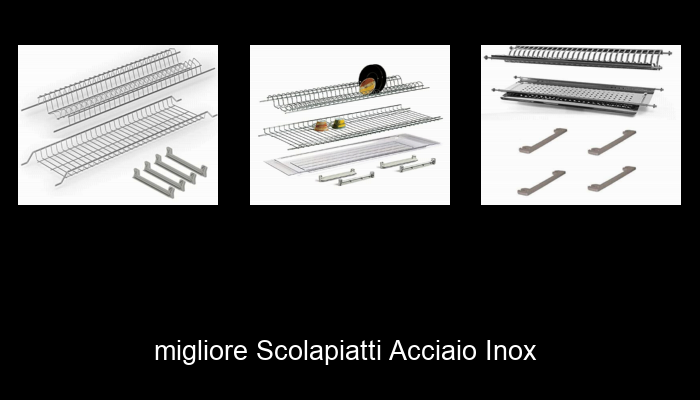 Colapiatti Ad Incasso In Acciaio Inox Con Telaio Regolabile - 86 Cm - Made In Italy - Foto 8