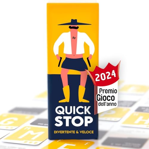 ATM Gaming QUICKSTOP - Gioco di Società per Famiglia ed Amici - Gioco di Carte - Perfetto per Creare Atmosfera - Da 2 a 7 Giocatori - Italiano