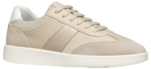 Geox D Meleda B, Scarpe da Ginnastica Donna, off White Lt Sand, 37 EU